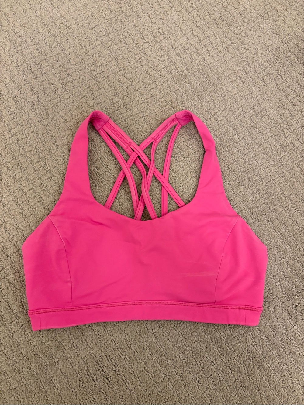 lululemon athletica Hot Pink Strappy Sports Bra